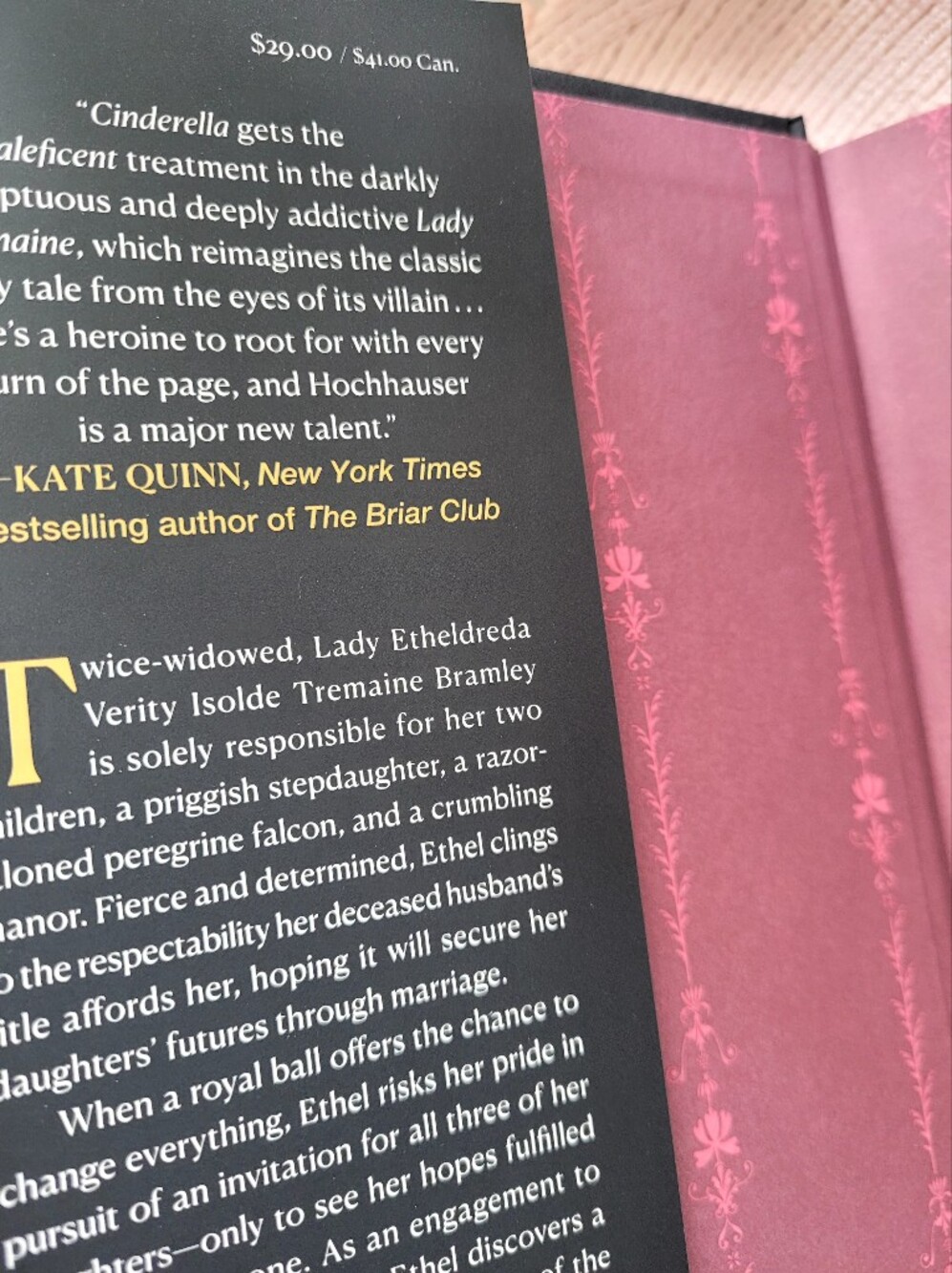Lady Tremaine by Rachel Hochhauser - Black & Gold Hardcover Novel - Picture 2 of 8